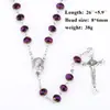 Collar de Cuentas de Vidrio Morado Planas 62036828