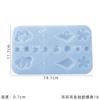 Pendientes de resina epoxi cristal DIY27 molde para pendientes colgante para pendientes pegamento UV molde de silicona Amazon para venta al por mayor