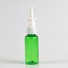Al por mayor en stock 10 20 30 ml Botellas con atomizador directo Botellas para spray nasal Botellas de plástico con atomizador Botellas para spray nasal Botellas de colores