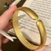 Loja de Ouro Mesmo Estilo Ouro Areia Método Antigo Aberto Alta Retenção de Cor Jateado Aberto Coração Sutra Pulseira Novo Chinês Retro Versátil Joia