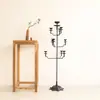 Candelabro de Piso Vintage Decoración Zen China Candelabro de Hierro Fundido Estilo Silencioso para el Hogar Estilo Antiguo Lámpara de Hierro Viejo Lámpara de Aceite