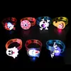 Juguete de Halloween Reloj Luminoso LED Calabaza Cabeza de Fantasma Pulsera Collar Pulsera Infantil Regalo Brillante en la Oscuridad