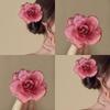 Horquilla para el cabello de flores con ambiente retro de súper hada, pasador lateral, moderno, elegante, exquisito, estético, pasador lateral, horquilla elegante de alta gama