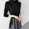 Outono e Inverno Novo Estilo Coreano Elegante Cadarço na Cintura Ponto Tricô Saia de Barra Larga Vestido Suéter Mulheres