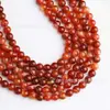 Pedras Naturais Ágata Listrada Colorida Soltas, Contas Redondas de Ágata Listrada, Acessórios para Pulseiras DIY, Produtos Semi-Acabados Atacado