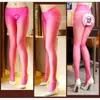 Meias Femininas Sexy de Verão Ultra Finas Meias Altas Meias de Renda na Coxa Acima do Joelho Cor da Pele Preto