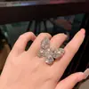 Anillo Abierto Cuadrado de Pony Estampado Europeo y Americano Estilo Dulce Fresco Personalidad de Moda Anillo para el Dedo Índice Accesorio de Mano Versátil Diario Nicho