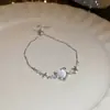 Pulseira Ajustável com Flores e Contas Banhada a Ouro Real 18K, Luxo Leve, Pulseira de Moda de Alta Qualidade, Joia Simples e Versátil