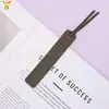 Marcadores de Libro de Cuero PU en Stock, Clips de Cuero Cosidos Multicolor para Libros, Separadores de Página para Diario de Lectura, Notas, Personalizables con Logo