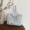 Bolso de Mano Estilo Universitario con Diseño de Nicho Artístico Retro para Mujer 2026 Nueva Moda Bolso de Hombro Simple de Gran Capacidad