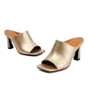Pantuflas de Verano de Goma con Suela Fina y Tacón Delgado Tallas 34-48, Sandalias de Tacón Ultra Alto para Mujer Transfronterizas, Estilo Europeo y Americano de Talla Grande con Una Sola Tira