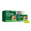 Polvo Limpiador Dental Kriath para Mascotas Cuidado Diario Suave para los Dientes de Mascotas Refresca el Aliento Adecuado para Gatos y Perros