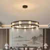 Nuevo candelabro todo de cobre estilo chino, luz estética de sala de estar estilo Dinastía Song, candelabro de esmalte de alta gama estilo chino para vestíbulos de villas y comedores