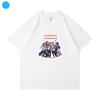 LESSERAFIM Gong Wei Liang Jin Caiyuan Xu Yunzhen misma camiseta de manga corta con estampado de dibujos animados ropa superior de algodón