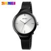 Reloj de cuarzo de puntero para estudiante, redondo, casual, con hebilla de pasador, SKmei, belleza del tiempo, combinable con todo, ligero, transparente, polvo de arcoíris,