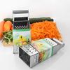 Rallador de Cuatro Lados de 8 pulgadas Cortador de Verduras Multifuncional Acero Inoxidable Rallador para Papa Rallador de Verduras de Cocina