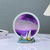 Lámpara de noche de pintura de arena movediza 3D transfronteriza regalo de descompresión para oficina en casa luz de ambiente de reloj de arena dinámico puesto práctico