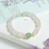 Pulsera de Jade de Seda Dorada Natural de Xinjiang para Mujer Jade Tianshan Pulsera de Círculo Único de Bambú Pulsera de Jade de Cuentas Tipo Antiguo Venta al por Mayor