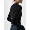 Ss Studio Hilo Grueso del Yangtsé Sin Costuras de una Sola Pieza Cuello Alto Medio Lana para Mujer Otoño e Invierno Suéter Base