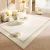 Alfombra de Viento Silencioso Sala de Estar Absorbente de Agua Antideslizante Alfombra Completa Resistente a la Suciedad del Hogar Resistente al Desgaste Fácil de Cuidar Alfombra de Terciopelo de Cristal