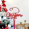 Copyright Decoración navideña acrílica para pastel Feliz Navidad inserción de tarjeta acrílica complemento para pastel de horneado navideño