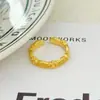 Anillo Abierto Cepillado Vintage Italiano Nicho de Gama Alta Exquisito Moderno Retro Personalidad Anillo