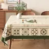 Toalha de Mesa Estilo Americano, Sem Lavagem, À Prova de Óleo, Impermeável, Resistente ao Calor, Toalha de Mesa Retangular, Luxo Leve, Sensação de Alta Qualidade, Jogo Americano, Toalha de Mesa