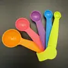 Juego de 8 piezas de tazas medidoras y cucharas medidoras de acero inoxidable para cocina y hogar con báscula, herramientas para hornear, juego de cucharas medidoras, cuchara multifunción