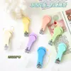 Cortador de unhas série cor de doce com capa protetora simples criativo mini afiado portátil