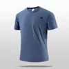 Camiseta de Manga Curta Redonda de Seda de Gelo Secagem Rápida para Maratona Roupas de Trabalho de Verão Camisa Cultural de Publicidade Corporativa Personalizada Estampada com Logo