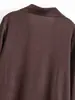 Traje Retro Francés de Color Melard con Efecto Arrugado y Caída, Ropa para Mujer de Comercio Exterior Transfronterizo, Novedad Primavera/Verano 2026