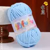Ovillo de Hilo Hielo Delgado, Muñeca de Terciopelo Dorado Tejida a Mano DIY Suéter, Pantuflas de Ganchillo, Cojín, Bufanda de Tejido, Ovillo de Hilo Suave