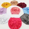 Gorro de Punto Trenzado con Nudos para Niños Europeos y Americanos Transfronterizo, Gorro con Lazo para Bebé, Estilo Princesa Infantil