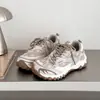 Zapatos para Mujer 2026 Verano Nuevos Elegantes Versátiles Piel y Malla Transpirables Casuales Zapatillas para Correr Zapatos de Papá