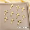 Acessórios de Arte de Unha Cruzados com Strass Estilo Luxo Leve Venda Quente Transfronteiriça Acessórios de Unha de Liga Metálica Venda por Atacado