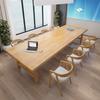 Escritorio de madera maciza simple mesa y silla de reunión para negociación de personal completo doble escritorio de autoestudio para biblioteca escolar