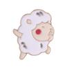 Broche de Oveja Mesías de Dibujos Animados Europeo y Americano Insignia para Mochila de Amantes Japoneses Pin Colgante para Cuello Insignia Divertida Creativa