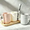 Taza Creativa para Lavar Taza para Enjuague Bucal Set de Pareja Taza para Cepillarse los Dientes de Dormitorio Taza Cilindro Dental Creativa Taza para Cepillo de Dientes de Estudiante