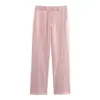 Conjunto informal de camisa de manga larga y pantalones de color liso, simple y vintage, para comercio exterior transfronterizo europeo y americano de ropa para mujer, popular en AliExpress