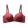 Sujetador Invisible Transparente con Borde de Encaje para Busto Pequeño, Relleno Grueso Integrado, Levanta y Junta para un Escote Más Amplio Visible