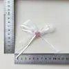 Accesorios de Lazo de Cinta de Encaje con Forma de Corazón Pasador Funda para Teléfono Calcetines Flor de Zapato Accesorios de Pétalos Ropa de Muñeca