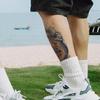 Novo adesivo de tatuagem de braço de flor de dragão masculino à prova d'água de longa duração à base de ervas semipermanente simulação de braço e perna suco de tatuagem tradicional