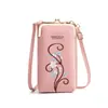 Nova bolsa de ombro estilosa com porta-moedas com zíper, bolsa de celular bordada retrô, bolsa transversal feminina, atacado do fabricante