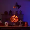 Lanternas Novas de Halloween e Páscoa Transfronteiriças, Boneca Bruxa de Chapéu Pontudo Lâmpada de Ventosa, Luz Decorativa Criativa Brilhante para Interior