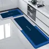 Tapete de Piso para Cozinha Doméstica Moderno Simples Antiderrapante Secagem Rápida Tapete para Banheiro Vaso Sanitário Absorvente de Água Tapete de Piso de Lama Diatomácea