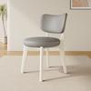 Silla de Comedor de Madera Maciza para Uso Doméstico, Silla Moderna Estilo Crema con Cojín Suave, Taburete de Comedor, Silla de Comedor con Respaldo de Lujo Ligero para Reuniones de Hotel para Adultos