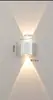 Luminária de Parede à Prova d'Água Transfronteiriça LED Lâmpada de Cabeceira de Hotel Sala de Estar Escada Hotel Luxo Leve Lâmpada de Duas Cabeças Luminária de Parede com Sensor Externo