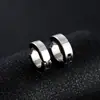 Aretes de Clip con Letra Transfronterizos para Hombres, Diseño Americano, Hip-Hop Personalizado, Pendientes Simples y Versátiles para Mujeres, Nuevos Accesorios de Alta Gama