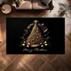 Felpudo de Entrada Navideño Árbol de Navidad Antideslizante Baño Inodoro Resistente a Manchas Felpudo Decorativo Fábrica