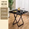 Mesa Dobrável Mesa de Jantar para Uso Doméstico em Apartamentos Pequenos, Mesa Quadrada para Jantar, Mesa Redonda para Varanda, Mesa de Jantar Portátil, Conjunto Simples de Mesa e Cadeiras